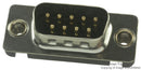 MULTICOMP DE09-PA-M2 Standard D Sub Connector, DE, Plug, 9 Contacts, Steel Body, Through Hole
