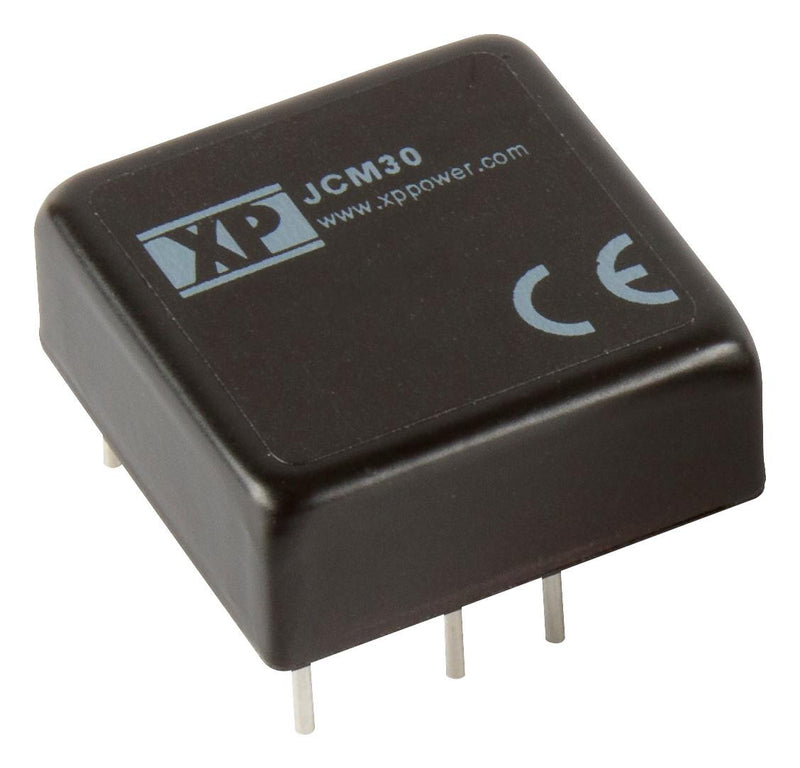 XP POWER JCM3012D15 Isolated Board Mount DC/DC Converter, 2 Output, 30 W, 15 V, 1 A, -15 V, 1 A