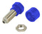 TENMA 76-1460 Binding Post, 36 A, 500 V, Nickel Plated Contacts, Brass, Blue