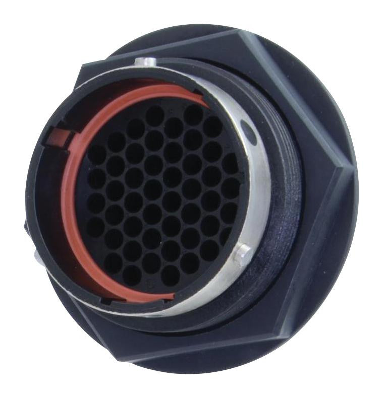 AMPHENOL INDUSTRIAL UPT07D-24-48S Circular Connector, UPT Series, Jam Nut Receptacle, 48 Contacts, Crimp Socket, Bayonet, 24-48