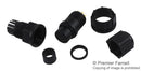 AMPHENOL LTW BU-12BFFA-LL7001 Circular Connector, 12+PE, Standard (B) Series, Cable Mount Receptacle, 13 Contacts, Solder Socket