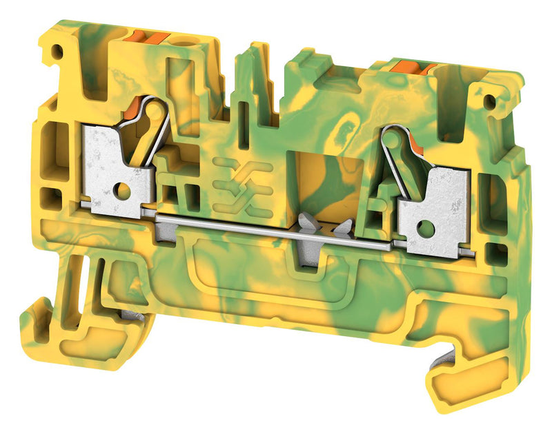 WEIDMULLER 1521680000 DIN Rail Mount Terminal Block, 2 Ways, 28 AWG, 12 AWG, 2.5 mm&sup2;, Push In, 300 A