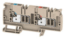 WEIDMULLER 1988260000 DIN Rail Mount Terminal Block, 2 Ways, 22 AWG, 8 AWG, 6 mm&sup2;, Push In, 41 A