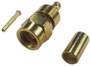 MULTICOMP MC001464 RF / Coaxial Connector, SMC Coaxial, Straight Plug, Crimp, 75 ohm, Brass