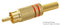 LUMBERG 1573 01 V RED RCA (Phono) Audio / Video Connector, 1 Contacts, Plug, Gold Plated Contacts, Brass Body, Red