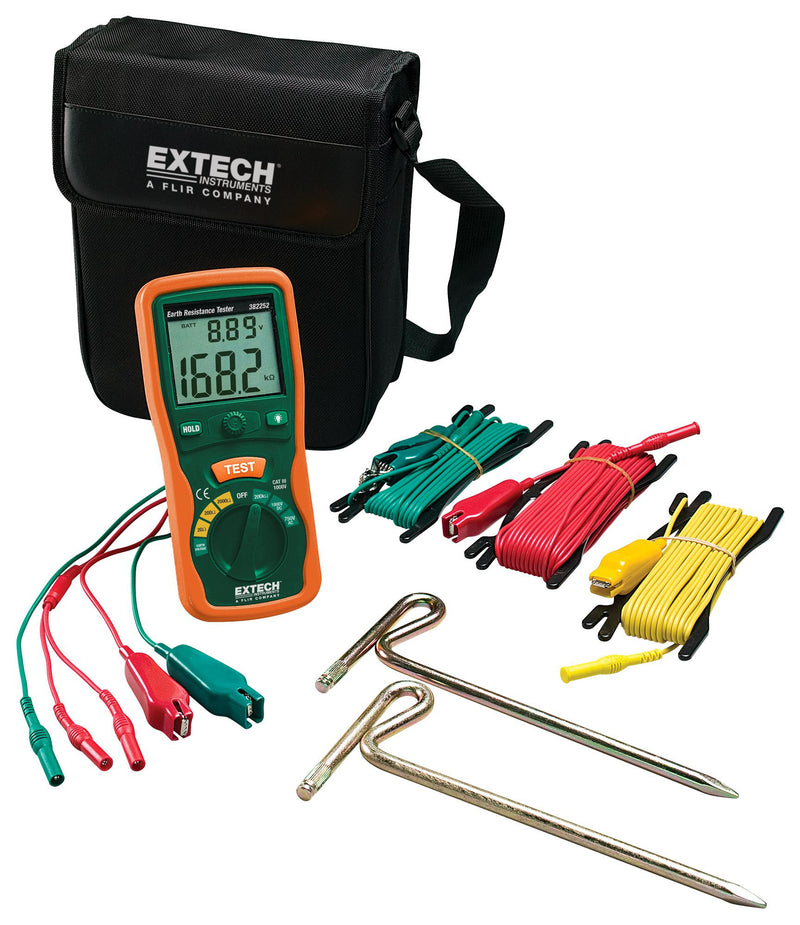 EXTECH INSTRUMENTS 382252 EARTH GROUND RESISTANCE TESTER KIT