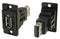 Cliff Electronic Components CP30705NMB CP30705NMB USB Adapter CSK Hole Type A Receptacle 3.0