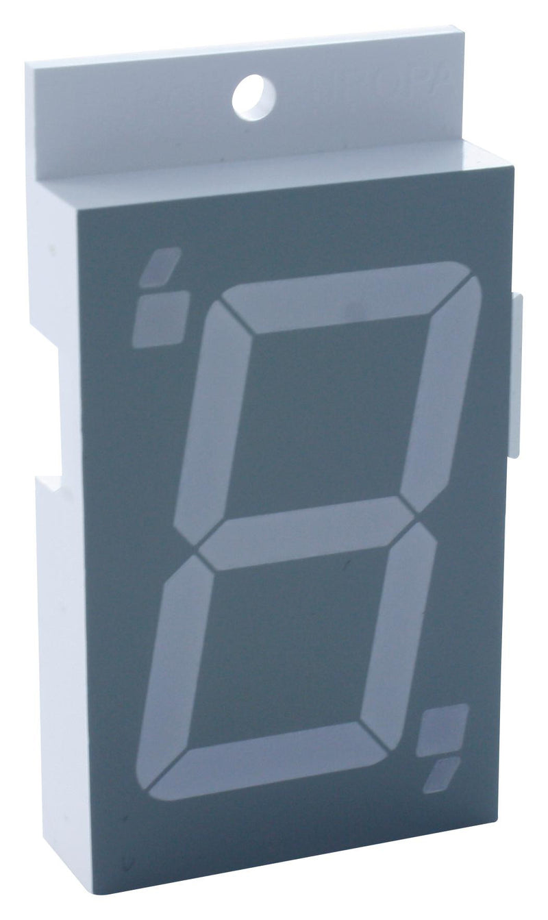 FORGE FEM-0801B350BGWT1 7 Segment LED Display, Blue, 20 mA, 3.3 V, 19 mcd, 1, 20 mm