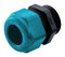 HUMMEL 1.292.1202.51 Cable Gland, M12 x 1.5, 2 mm, 5 mm, Nylon (Polyamide), Fibreglass Reinforced, Blue, Black