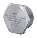HUMMEL 1.875.3200.50 Blanking Plug, IP68, IP69K, Brass, M32 x 1.5, V-Ms-Ex-d Series