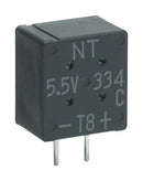 KEMET FM0H104ZF Supercapacitor, EDLC, 0.1 F, 5.5 V, Radial Leaded, FM Series, +80%, -20%