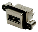 AMPHENOL COMMERCIAL PRODUCTS MUSBA111M0 USB Connector, USB Type A, USB 2.0, Receptacle, 4 Ways, Panel Mount, Right Angle