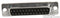 AMPHENOL COMMERCIAL PRODUCTS L77DB25S D Sub Connector, 25 Contacts, Receptacle, DB, D Series, Brass Body, Solder