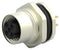 TE CONNECTIVITY T4141512041-000 Sensor Connector, M12, Receptacle, 4 Contacts, PCB Socket, Straight Panel Mount