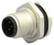 TE CONNECTIVITY T4130412051-000 Sensor Connector, M12, Plug, 5 Contacts, Solder Pin, Straight Panel Mount