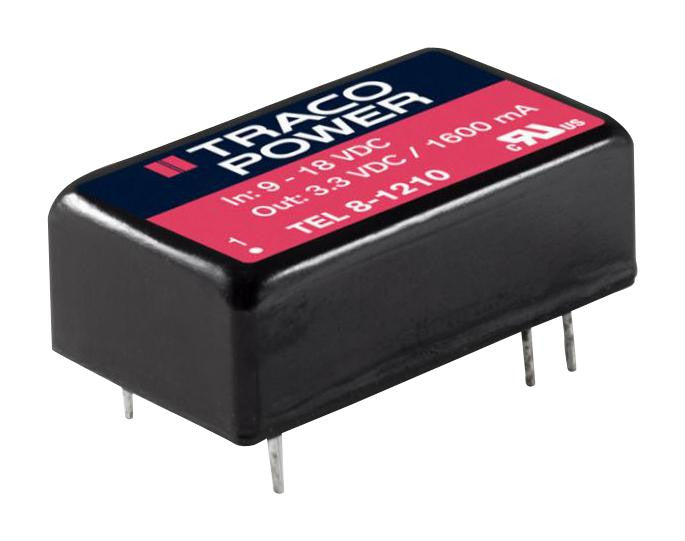 TRACOPOWER TEL 8-2411 Isolated Board Mount DC/DC Converter, Fixed, 1 Output, 18 V, 36 V, 8 W, 5 V