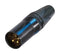 NEUTRIK NC10MXX-14-B XLR Audio Connector, 10 Contacts, Plug, Cable Mount, Gold Plated Contacts, Zinc Body