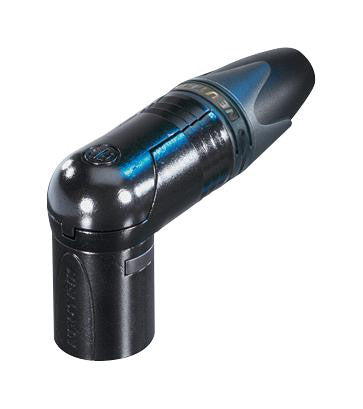 NEUTRIK NC10MRX-14-B XLR Audio Connector, 10 Contacts, Plug, Cable Mount, Gold Plated Contacts, Zinc Body