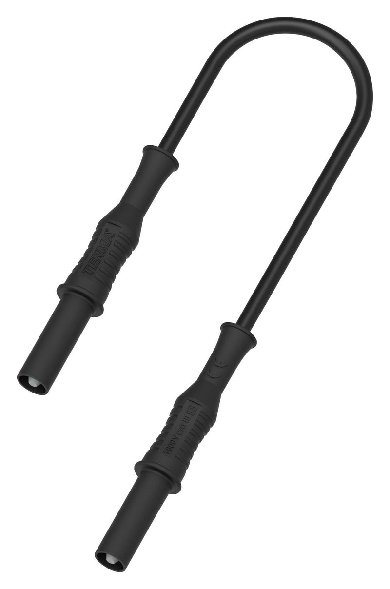 TENMA 76-1400 4MM BANANA PLUG TO PLUG LEAD, BLK, 1.5M