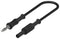 TENMA 76-100 MALE FEMALE D4 PATCHCORD-50CM-PVC BLACK