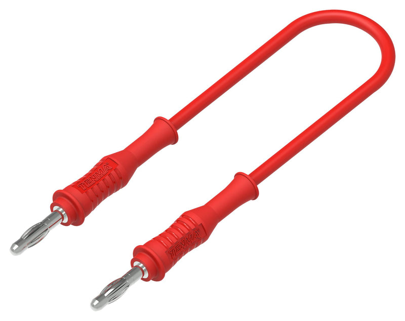 TENMA 76-097 MALE MALE PATCHCORD D4-50CM-PVC RED