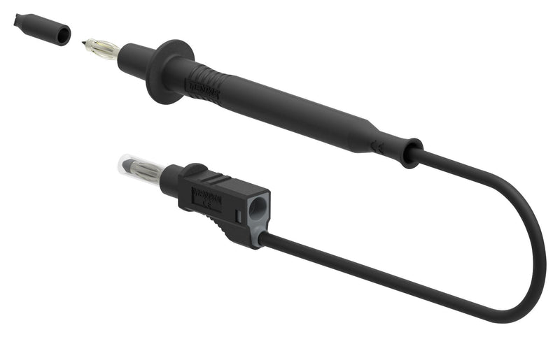 TENMA 76-1544 D2 TEST LEAD+SHEA STAC D4 PLUG-100CM BLK