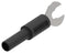 TENMA 76-078 ADAPTER, BANANA JACK - SPADE LUG, BLK