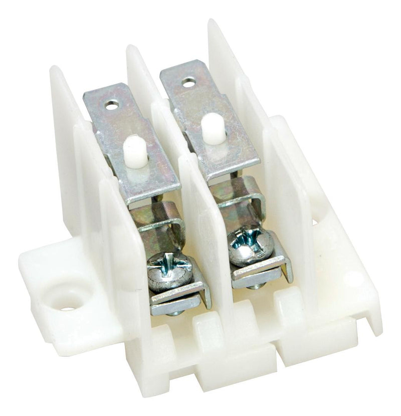 HYLEC HY508/2 V/3F TERMINAL BLOCK, 2P, M4 SCREW, 3 TABS