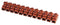 HYLEC HY200/12 FVSP Panel Mount Barrier Terminal Block, 1 Row, 12 Ways, 10 mm, 32 A