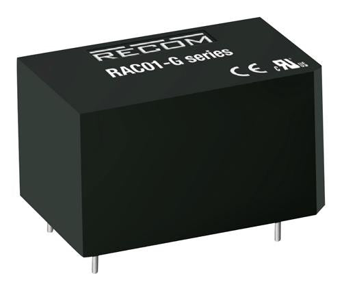 RECOM POWER RAC02-05SGB AC/DC PCB Mount Power Supply (PSU), 1 Output, 2 W, 5 V, 400 mA