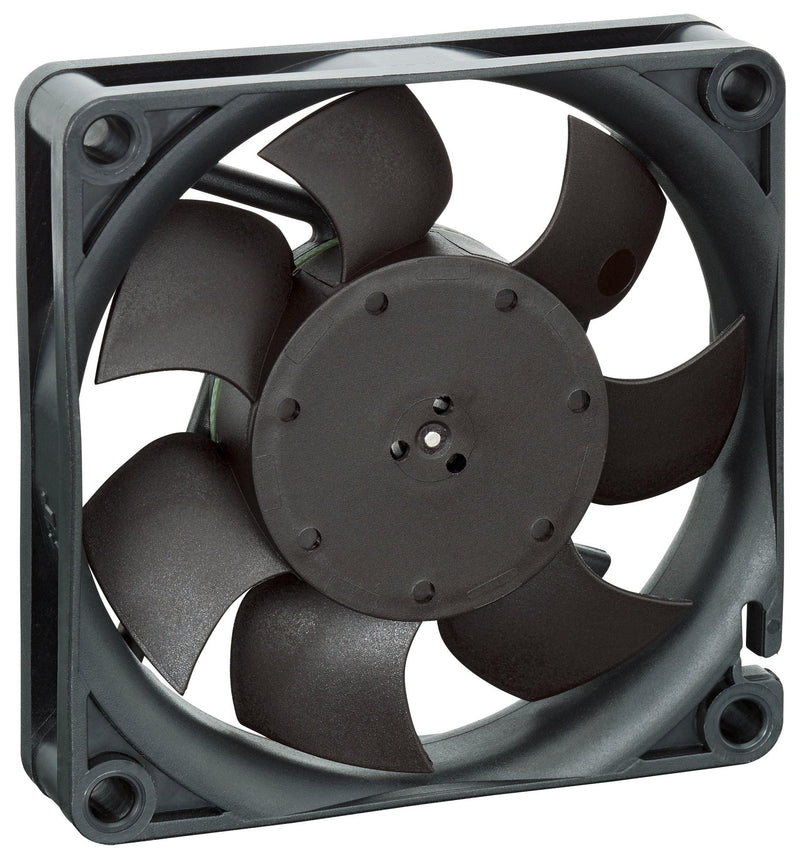 EBM-PAPST 712F/2M-006 Axial Fan, 12 V, DC, 70 mm, 15 mm, 32 dBA, 21.2 cu.ft/min