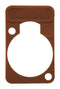 NEUTRIK DSS-BROWN Connector Accessory, Brown, Lettering Plate, Neutrik etherCON Series Connectors, etherCON Series