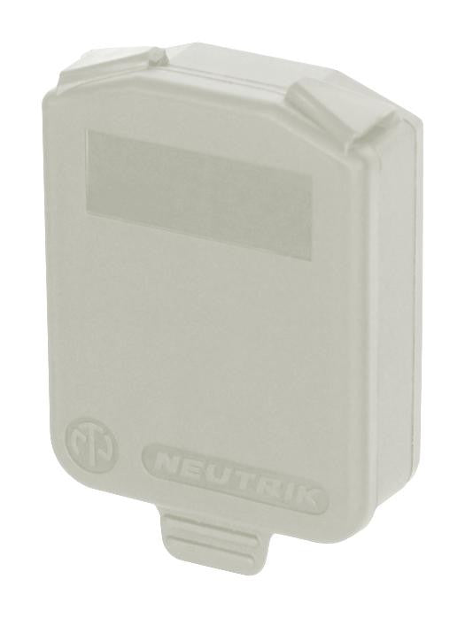 NEUTRIK SCDX-9-WHITE Connector Accessory, White, Sealing Cover, Neutrik D-Series Chassis Connectors, SCDX Series