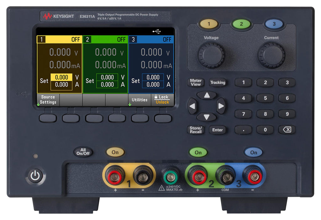 Buy KEYSIGHT TECHNOLOGIES Bench Power Supply, Programmable, 3 Output, 0