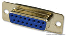 MULTICOMP SPC15316 D Sub Connector, 15 Contacts, Receptacle, DA, Steel Body, Solder