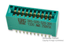 EDAC 345-020-520-201 Connector, 345 Series, Card Edge, 20 Contacts, Receptacle, 2.54 mm, Through Hole