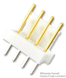AMP - TE CONNECTIVITY 3-641215-4 Wire-To-Board Connector, 2.54 mm, 4 Contacts, Header, MTA-100 Series, Through Hole, 1 Rows