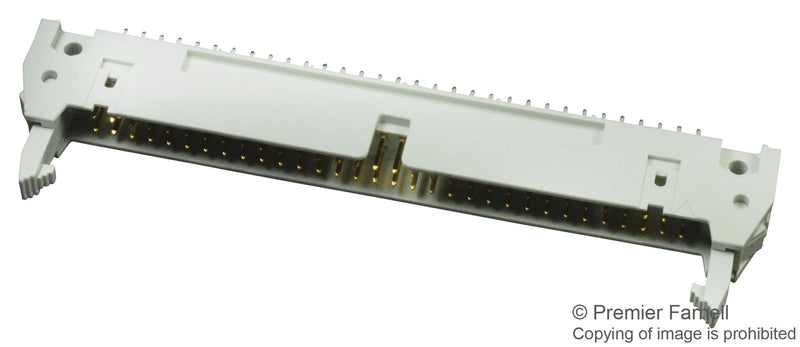 AMPHENOL FCI 71918-164LF Wire-To-Board Connector, 2.54 mm, 64 Contacts, Header, Quickie Series, Through Hole, 2 Rows
