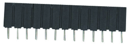 MILL MAX 801-93-050-10-001000 Board-To-Board Connector, 2.54 mm, 50 Contacts, Receptacle, 801 Series, Solder, 1 Rows