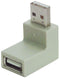 L-COM UADAA90-1 USB Adaptor, USB Type A Plug, USB Type A Receptacle, USB 2.0