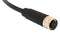 BULGIN PXPTPU08FBF03ACL010PUR Sensor Cable, M8 Sensor Straight 3 Position Receptacle, Free Ends, 1 m, 3.3 ft, Buccaneer M8 Series