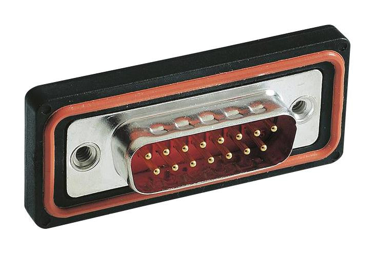 HARTING 9675097615 D Sub Connector, IP67, 9 Contacts, Plug, DE, Brass Body, Solder