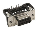 HARTING 9661127601 D Sub Connector, R/A, 9 Contacts, Receptacle, DE, Steel Body, Through Hole