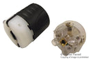 PASS & SEYMOUR L2130P Power Entry Connector, 4P5W, 3PH, Electrical AC Power, 30 A, Black, White