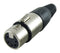 PRO SIGNAL PS000020 XLR Audio Connector, 5 Contacts, Receptacle, Cable Mount, Silver Plated Contacts