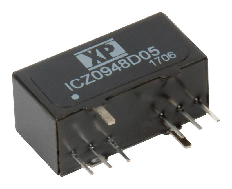 XP POWER ICZ0912S15 Isolated Board Mount DC/DC Converter, Fixed, 1 Output, 9 V, 18 V, 9 W, 15 V
