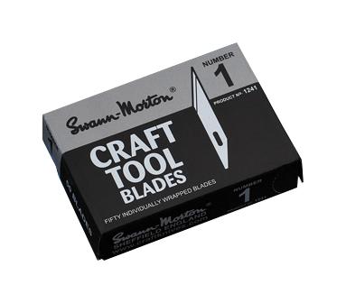 SWANN-MORTON 1241 SM Blade Craft Carbon Steel Number 1 50 Piece