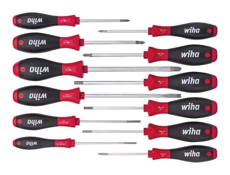 WIHA 41002 SCREWDRIVER SET, ASSORTED, 12PC