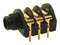 CLIFF ELECTRONIC COMPONENTS CL12345 Phone Audio Connector, 6.35mm, Stereo, Receptacle, PCB Mount, Gold Plated Contacts