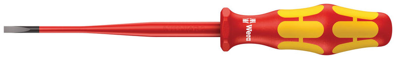 WERA 05006440001 3.5x100mm Kraftform Slim VDE Insulated Slotted Screwdriver